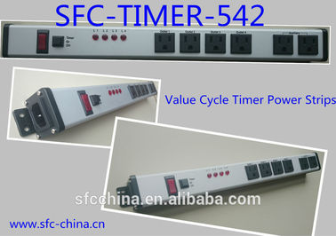 Value Cycle Timer Electrical Outlet , Metal Power Strip With Timer / On Off Switch