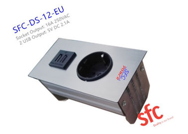 5v 2.1A ενσωμάτωσε Tabletop την έξοδο δύναμης επίπλων με το ενιαίο βούλωμα της ΕΕ/τη διπλή χρέωση USB