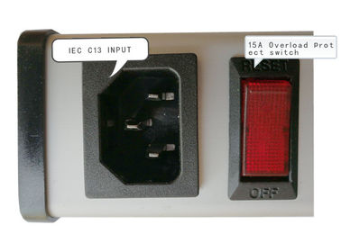 Sfc-IEC-A1B σειρά λουρίδα δύναμης Hardwired μετάλλων 5 έως 14» 15Amp με 7Outlets