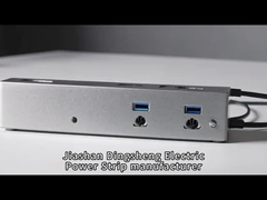 Μεταλλική 6 έξοδος προστατευτικός υπερχείλισης Δυναμική λωρίδα, τοποθετήσιμη πολλαπλή πρίζα