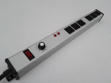 ποιότητας  Aluminum Alloy Adjustable Timer Power Outlet PDU Power Bar With Six Way εργοστάσιο