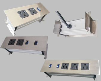 ποιότητας  3 Outlets Furniture Power Strip , Embedded Tabletop Desktop Power Sockets εργοστάσιο