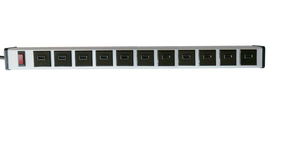 Πολλαπλάσια λουρίδα δύναμης λιμένων 11 USB με την προστασία κύματος για το σπίτι/την εμπορική χρήση