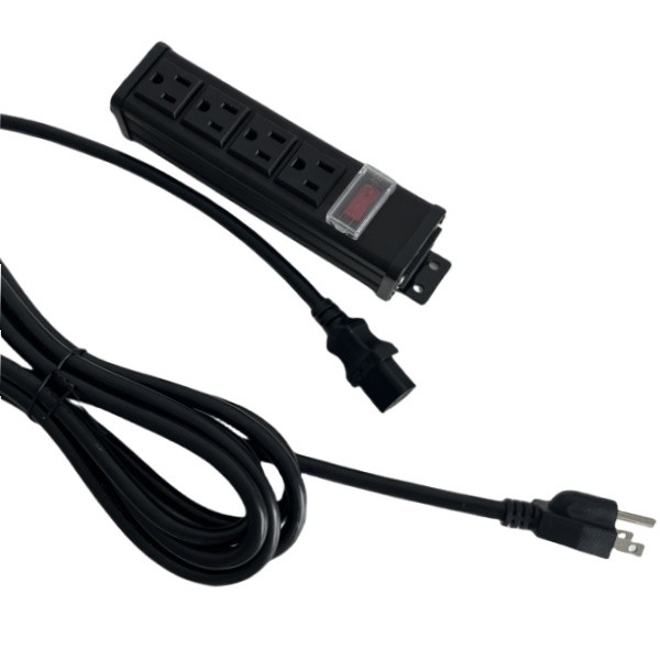 15A 125V δυναμικό εξόδου 4 ΗΠΑ έξοδος με προαιρετική OEM υπηρεσία, Metal Shell PDU, Power Strip